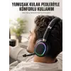 Bluetooth 5.0 RGB Işıklı Mikrofonlu Kablosuz Kulak Üstü Kulaklık
