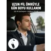 Bluetooth 5.2 Klipsli Kablosuz Kulaklık – Dijital Ekran & Titreşimli Uyarı Yeni Nesil