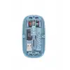Bluetooth 5.2 ve 2.4G USB Kablosuz Mouse Pilli Mavi Tasarım