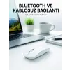 Bluetooth Kablosuz Wireless Mouse Şarjlı Sessiz Ergonomik 5000 DPI Fare