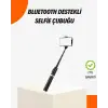 Bluetooth’lu Işıklı Selfie Çubuğu – Katlanabilir, 130 cm