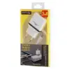 C33 Hızlı Şarj Cihazı 3in1 (Dahili Micro USB Kablolu)