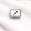 Çelik Nomination Charm Yay Burcu | Paslanmaz Çelik Bileklik Charmı | Burç Temalı Şık Takı