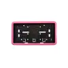 Çerçeveli Dikdörtgen Plakalık Plaka Altlığı Pembe 32x17 cm
