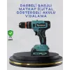 Çift Bataryalı Şarjlı Matkap Dijital Ekranlı Set