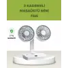 Çift Kafalı Masaüstü ve Duvar Tipi Sessiz USB Şarjlı Fan