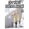 Çift Taraflı Elektrik Kontrol Kalemi Şeffaf Tornavida