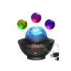 Çok Renkli Projektör Lamba Disko Topu Gece Lambası Kablosuz