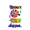 Eat Sleep Hoon Ruhsatlı Silah Dapper Yazılı Hologram Efektli Arka Cam Stickeri 30x20cm