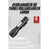 EL Feneri Uzun Menzilli Usb Şarj Edilebilir Kamp Lambası