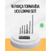Ergonomik 16 Parça Bits Tornavida Uç ve Adaptör Seti