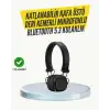 Ergonomik Konforlu Kablosuz Kulak Üstü Bluetooth Kulaklık