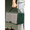 F32 2x50W Sürücülü 2 Adet Mikrofonlu BT 5.2 Kablosuz Hoparlör - Siyah