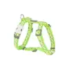 Flanno Desenli Lime Köpek Göğüs Tasması Medium 20 Mm