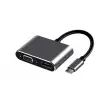 FRISBY FA-7678C Type-c - HDMI+VGA 4Kx2K Adaptör