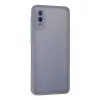 Galaxy A02 Kılıf Montreal Silikon Kapak - Gri