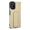 Galaxy A03S Kılıf Mega Standlı Silikon - Gold
