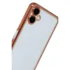 Galaxy A07 4G Razer Lensli Silikon - Çöl Titanyum