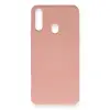 Galaxy A20S Kılıf Nano içi Kadife Silikon - Pudra