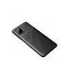 Galaxy A22 Kılıf Auto Focus Karbon Kapak - Siyah