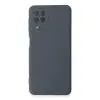 Galaxy A22 Kılıf Nano içi Kadife Silikon - Gri