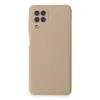 Galaxy A22 Kılıf Nano içi Kadife Silikon - Pudra