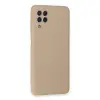 Galaxy A22 Kılıf Nano içi Kadife Silikon - Pudra