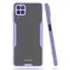 Galaxy A22 Kılıf Platin Silikon - Lila