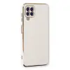 Galaxy A22 Kılıf Volet Silikon - Beyaz