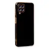 Galaxy A22 Kılıf Volet Silikon - Siyah