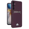 Galaxy A26 Kılıf Kelvin Kartvizitli Silikon - Derin Mor