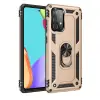 Galaxy A52 Kılıf Sofya Yüzüklü Silikon Kapak - Gold