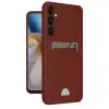 Galaxy A55 5G Kılıf Kelvin Kartvizitli Silikon - Bordo