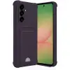 Galaxy A55 5G Kılıf Kelvin Kartvizitli Silikon - Derin Mor