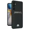 Galaxy A55 5G Kılıf Kelvin Kartvizitli Silikon - Siyah