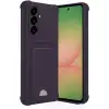 Galaxy A56 Kılıf Kelvin Kartvizitli Silikon - Derin Mor