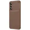 Galaxy A57 5G Auto Focus Karbon Kapak - Kahverengi
