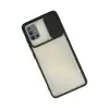 Galaxy A71 Kılıf Palm Buzlu Kamera Sürgülü Silikon - Siyah