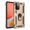 Galaxy A72 Kılıf Sofya Yüzüklü Silikon Kapak - Gold