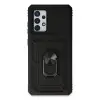Galaxy A73 5G Kılıf Pars Lens Yüzüklü Silikon - Siyah