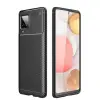 Galaxy M33 Kılıf Auto Focus Karbon Kapak - Siyah