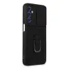Galaxy M34 5G Kılıf Pars Lens Yüzüklü Silikon - Siyah