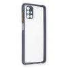 Galaxy M51 Kılıf Miami Şeffaf Silikon - Gri