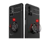 Galaxy M51 Kılıf Range Yüzüklü Silikon - Siyah-Gold