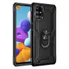 Galaxy M51 Kılıf Sofya Yüzüklü Silikon Kapak - Siyah