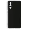Galaxy S20 FE Kılıf Nano içi Kadife Silikon - Siyah