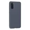 Galaxy S20 Kılıf Nano içi Kadife Silikon - Gri