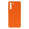 Galaxy S21 Kılıf Nano içi Kadife Silikon - Turuncu
