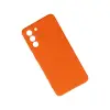 Galaxy S21 Kılıf Nano içi Kadife Silikon - Turuncu