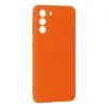 Galaxy S21 Kılıf Nano içi Kadife Silikon - Turuncu